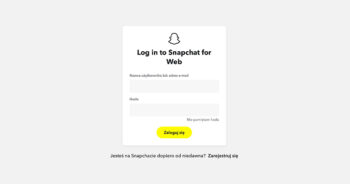 Jak używać Snapchata na komputerze w przeglądarce?